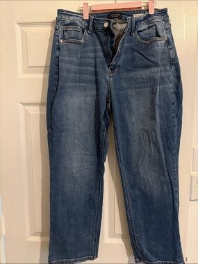 Judy Blue Light Blue Ankle Straight Jeans 204